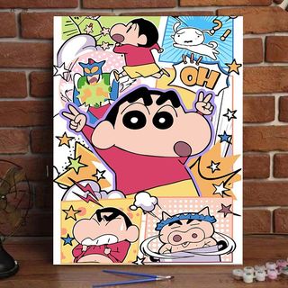 MOZI✨40 * 50cm / 30 * 40cm nhân vật hoạt hình tranh tô màu theo số tranh số hóa tranh sơn dầu số hoá bộ tô màu theo số sơn acrylic  Nhân Vật Tô Màu Tranh Sơn Dầu Tranh Kỹ Thuật Số Làm Đầy Tranh Vẽ Tay Tranh Trang Trí Tranh Acrylic