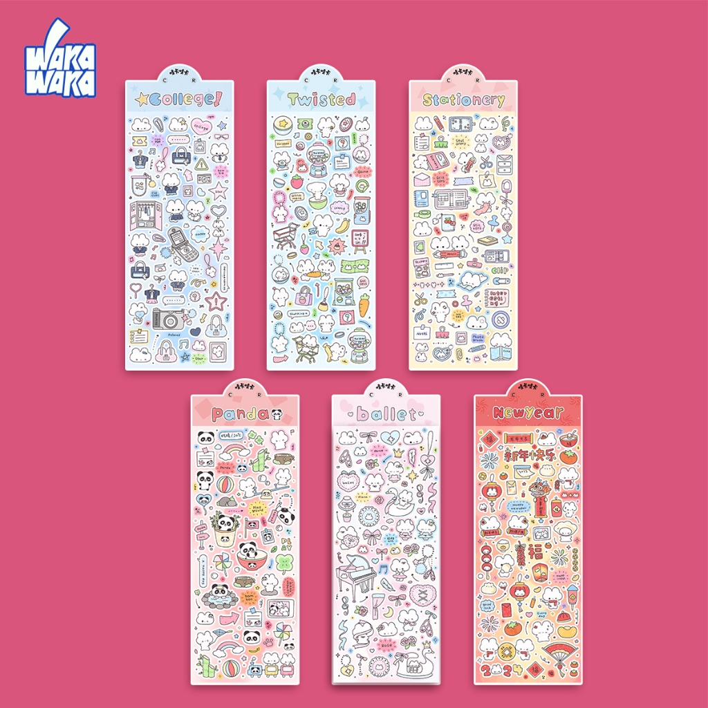 Wakawaka Original Sticker Dễ Thương Cuckoo Thẻ Sticker Sổ Tay Nhãn Dán ...