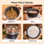 【Giá thấp lịch sử toàn shop】JEETEE Nồi canh đúc chống dính phủ đá vân màu xám 20/24/28cm, kèm nắp kính, PFOA Free, dùng cho bếp từ, bếp gas và bếp hồng ngoại, bảo hành 1 năm