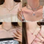 Dây chuyền cổ ngọc trai tối giản không đều ngọt ngào sel Vòng cổ Choker