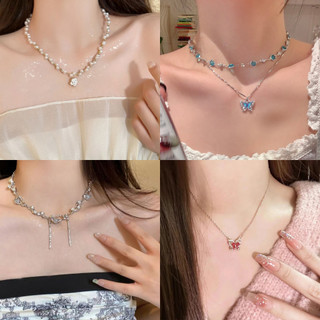 [Pcwkkef] Dây chuyền cổ ngọc trai tối giản không đều ngọt ngào sel Vòng cổ Choker
