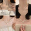 Dây chuyền cổ ngọc trai tối giản không đều ngọt ngào sel Vòng cổ Choker
