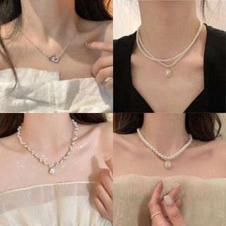 [Pcwkkef] Dây chuyền cổ ngọc trai tối giản không đều ngọt ngào sel Vòng cổ Choker