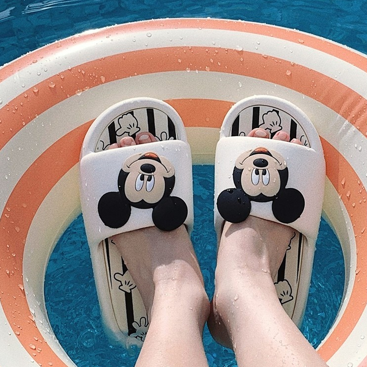 Hoạt Hình Hoạt Hình Mickey Dép Dép Dép Đi Trong Nhà Dép Cặp Đôi Đế Dày Dép Trong Nhà Dép Gia Đình Dép Đế Dày Có Thể Mặc Ngoài Trời EV