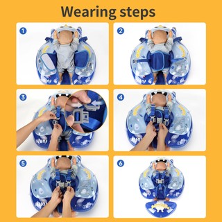 Phao Bơi Cho Bé Có Mái Che & Ghế Ngồi, Vòng Bơi Bơm Hơi Dưới Nách An Toàn, Chống Nắng Cho Trẻ Em