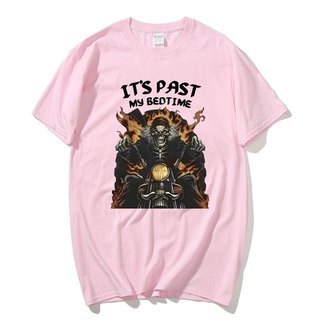 Ngộ nghĩnh It 's Past My Bedtime Skeleton Meme Áo nam Cotton Tay Ngắn Thời Trang Cổ Điển Ấm Áp Áo Thun Quá Khổ