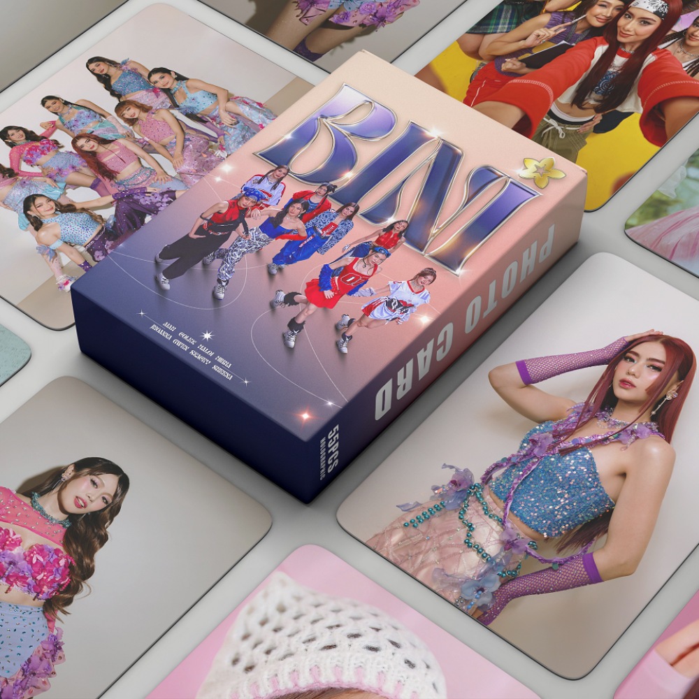 BINI Lomo Cards Biniverse 1st solo buổi hòa nhạc Dán Photocards Aiah Colet Maloi Gwen Stacey Mikha Jhoanna Sheena Kpop Bưu thiếp