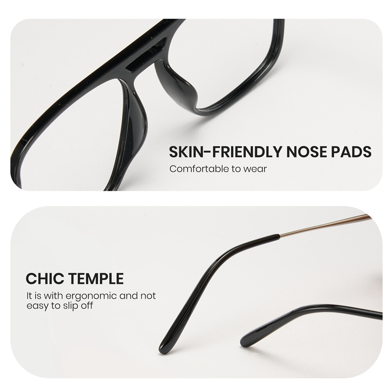 Cyxus Kính Mát Aviator TR90 Chống Ánh Sáng Xanh Phong Cách Pilot Retro Unisex Giảm Căng Thẳng Cho Máy Tính Game 8186