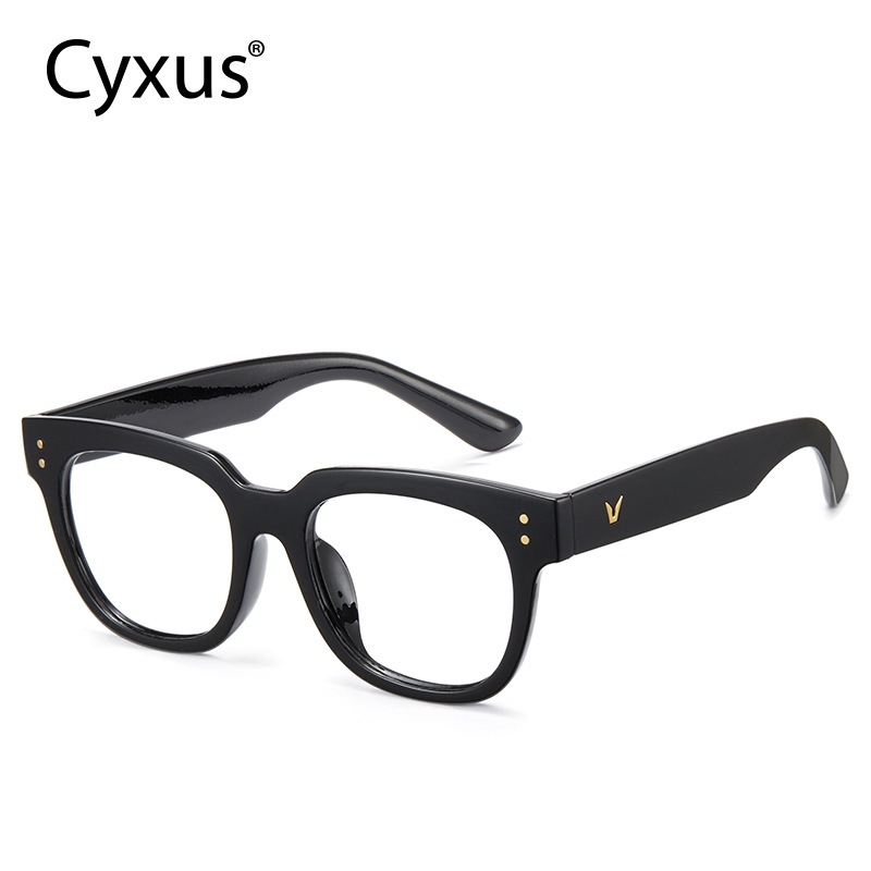 Cyxus Kính Mắt Chống Xanh Gọng TR90 Dày Bảo Vệ UV Giảm Căng Thẳng Kỹ Thuật Số Chống Chói Nam Nữ 8187