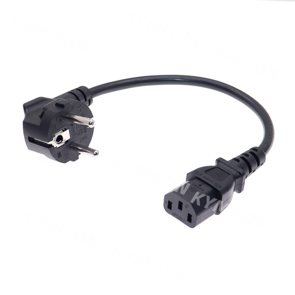 Châu Âu 2 Pin Nam Đến IEC 3 Pin Nữ, Schuko Đến IEC C13 Góc 90 Độ AC Dây ...