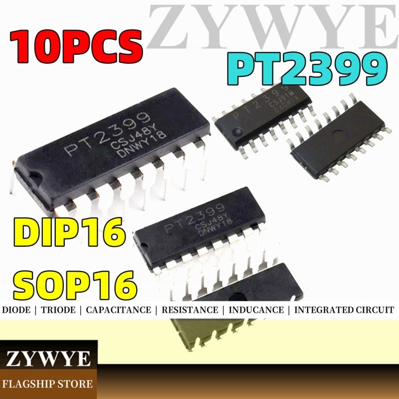 10 Chiếc PT2399 Chip CD2399 In-Line DIP16 Miếng Dán SOP16 Reverb Âm ...