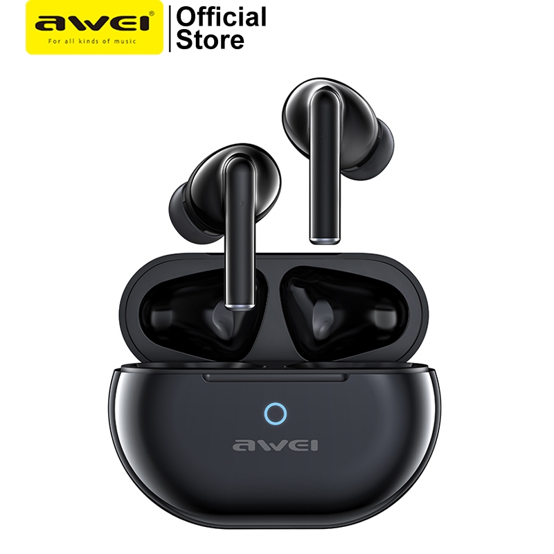 Ảnh Tai nghe không dây AWEI T61 chống ồn ENC TWS 5.3 Chống Nước IPX6 có Mic HD cảm ứng thông minh Âm Thanh HIFI 2
