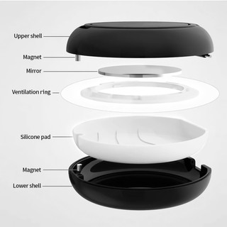1 Chiếc Răng Giả Hộp Bảo Quản Có Gương Lỗ Không Khí Nha Khoa Chỉnh Nha Giữ Hộp Đựng Răng Giả Hộp Đựng Chăm Sóc Răng Miệng Nẹp Người Tổ Chức