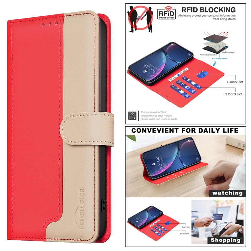 Ốp Da Cho Tecno Camon 30 Pop Pova 6 8 Spark 20C 20 Pro Pro + Go 2024 4g 5g Lật Chất Lượng Cao Retro Khe Cắm Thẻ Ví Bao Da