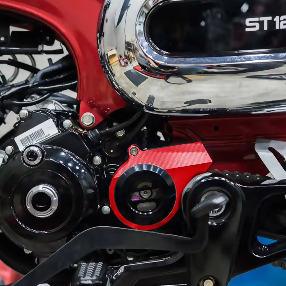 Thích hợp cho HONDA DAX125 ST125 Vịt 125 Dachshund Xe Máy Sửa Đổi Mặt Trước Bánh Xe Trang Trí Vỏ Bảo Vệ Ổ Đĩa Trước Vỏ Bảo Vệ Dây Xích Trước Vỏ Bảo Vệ Mặt Trước Răng Phụ Kiện