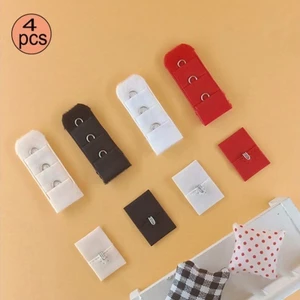 4 Móc sau áo ngực bằng thép không gỉ (3 hàng, 1 móc), Thích hợp cho áo ngực, đồ định hình, đồ bơi, v.v.