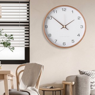 AIMI ĐỒNG HỒ TREO TƯỜNG BẰNG GỖ PHÒNG NGỦ TRANG TRÍ PHÒNG KHÁCH ĐỒNG HỒ KỸ THUẬT SỐ IM LẶNG 12 INCH THÍCH HỢP CHO NHÀ BẾP NHÀ HÀNG