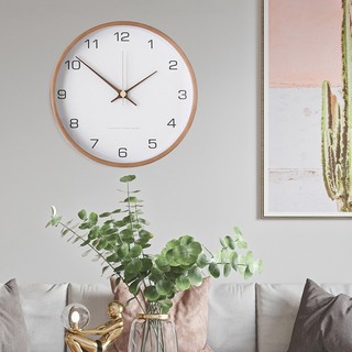 AIMI ĐỒNG HỒ TREO TƯỜNG BẰNG GỖ PHÒNG NGỦ TRANG TRÍ PHÒNG KHÁCH ĐỒNG HỒ KỸ THUẬT SỐ IM LẶNG 12 INCH THÍCH HỢP CHO NHÀ BẾP NHÀ HÀNG