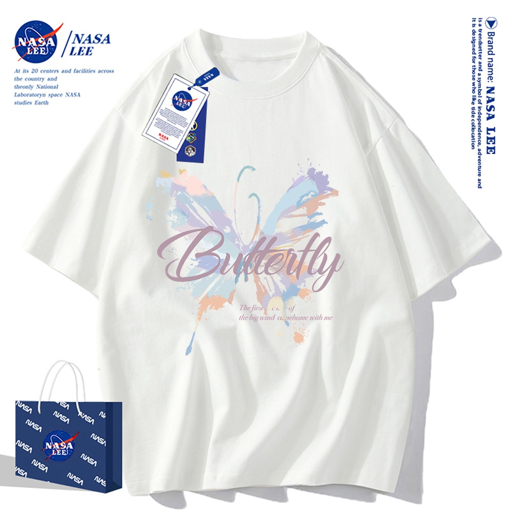 Nasa Khớp Ngắn Tay Nam Nữ Xu Hướng Thời Trang Mùa Hè 2024 Phong Cách Mới Rời Cặp Đôi Nửa Tay t
