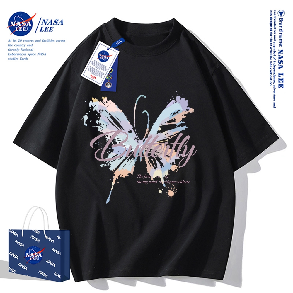 Nasa Khớp Ngắn Tay Nam Nữ Xu Hướng Thời Trang Mùa Hè 2024 Phong Cách Mới Rời Cặp Đôi Nửa Tay t