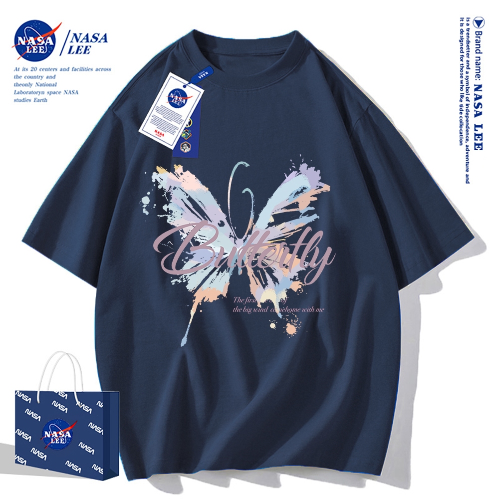 Nasa Khớp Ngắn Tay Nam Nữ Xu Hướng Thời Trang Mùa Hè 2024 Phong Cách Mới Rời Cặp Đôi Nửa Tay t