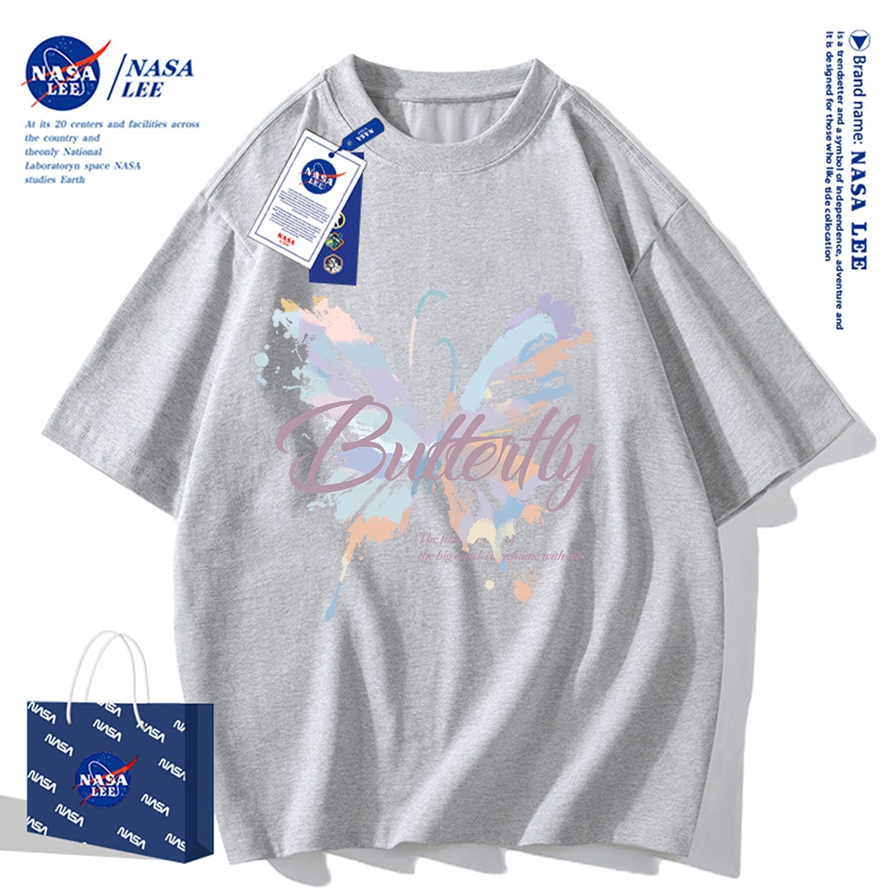 Nasa Khớp Ngắn Tay Nam Nữ Xu Hướng Thời Trang Mùa Hè 2024 Phong Cách Mới Rời Cặp Đôi Nửa Tay t