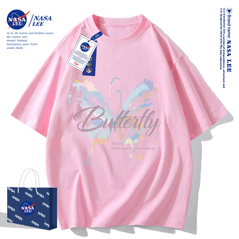 Nasa Khớp Ngắn Tay Nam Nữ Xu Hướng Thời Trang Mùa Hè 2024 Phong Cách Mới Rời Cặp Đôi Nửa Tay t