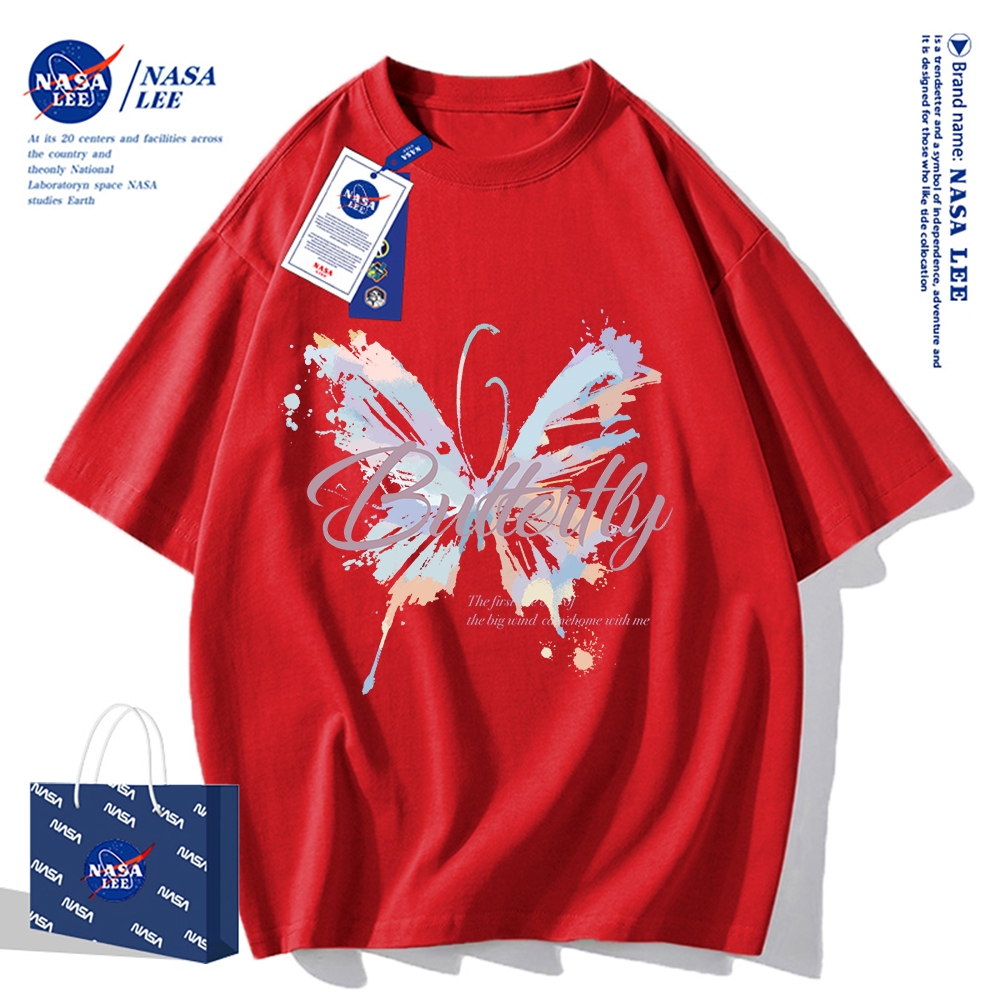 Nasa Khớp Ngắn Tay Nam Nữ Xu Hướng Thời Trang Mùa Hè 2024 Phong Cách Mới Rời Cặp Đôi Nửa Tay t