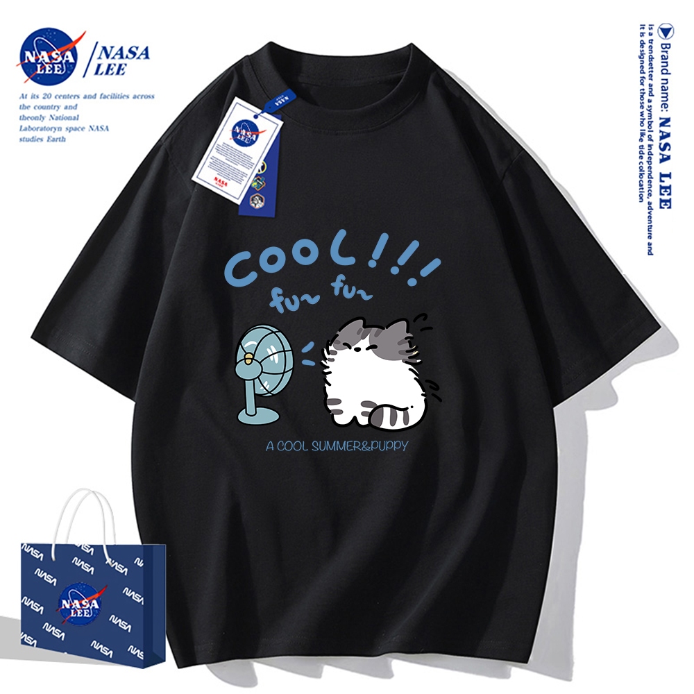 🔥Hàng có sẵn🔥Nasa Khớp Ngắn Tay Nam Nữ Xu Hướng Thời Trang Mùa Hè 2024 Phong Cách Mới Rời Cặp Đôi Nửa Tay