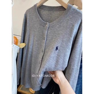 Phong Cách Hàn Quốc Nữ Thời Trang Ins Dệt Kim Ôm Cổ Chữ O Cardigan Áo Len Dài Tay