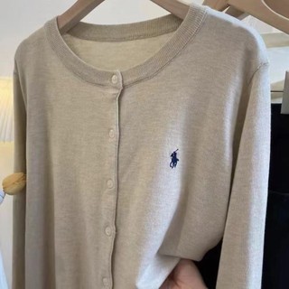 Phong Cách Hàn Quốc Nữ Thời Trang Ins Dệt Kim Ôm Cổ Chữ O Cardigan Áo Len Dài Tay