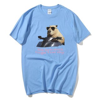 IDK Bao Lâu Hơn Tôi Có Thể Slay Capybara Ngộ nghĩnh Meme Áo Sơ Mi Nam Nữ Retro Cổ Tròn Thời Trang Áo Thun Cotton Quá Khổ Tee