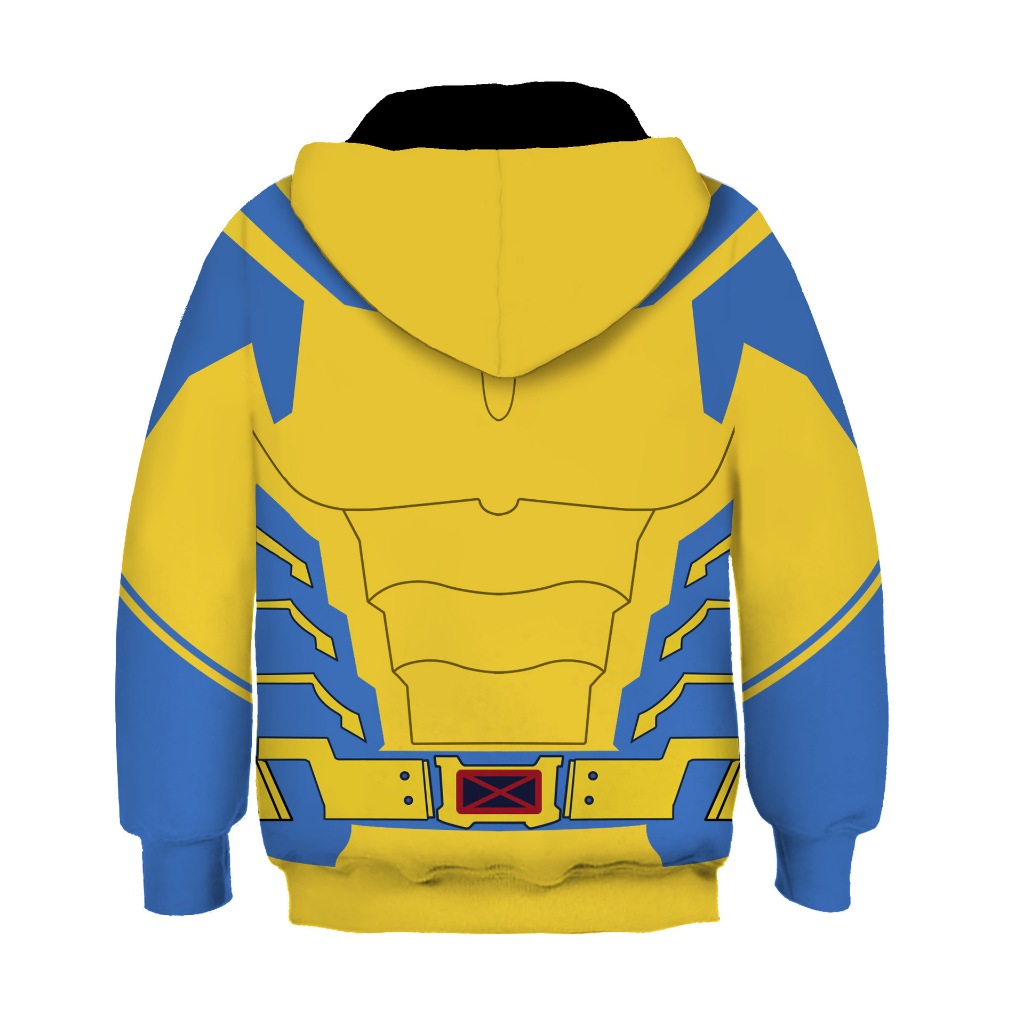 Áo Hoodie trẻ em Deadpool & Wolverine Áo len trẻ em siêu anh hùng Áo khoác ngoài bé trai in 3D
