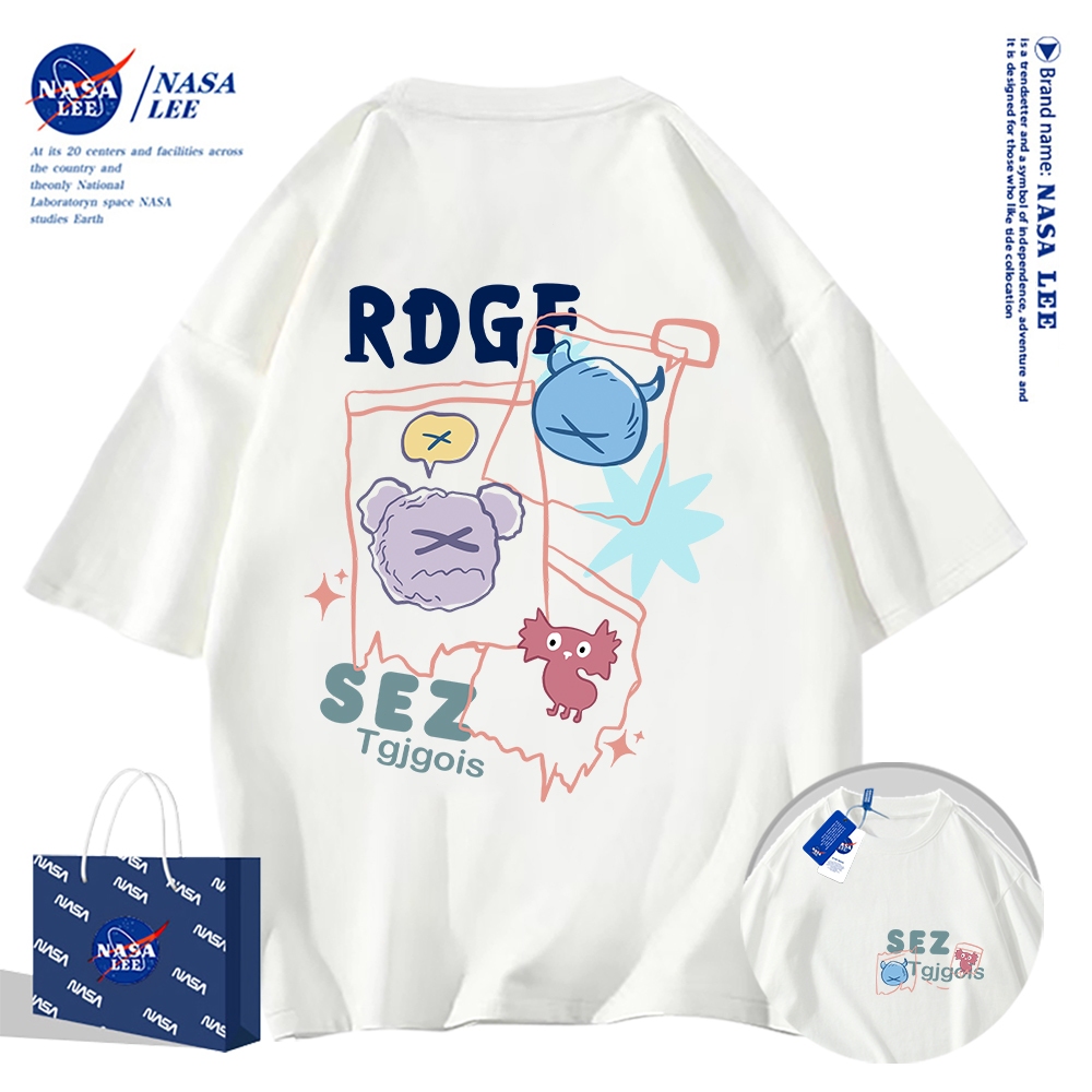 Nasa Khớp Ngắn Tay Nam Nữ Xu Hướng Thời Trang Mùa Hè 2024 Phong Cách Mới Rời Cặp Đôi Nửa Tay