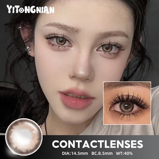 Kính áp tròng YITONGNIAN Kính truyện tranh màu nửa năm dùng một lần hàng ngày chăm sóc mắt ống kính làm đẹp