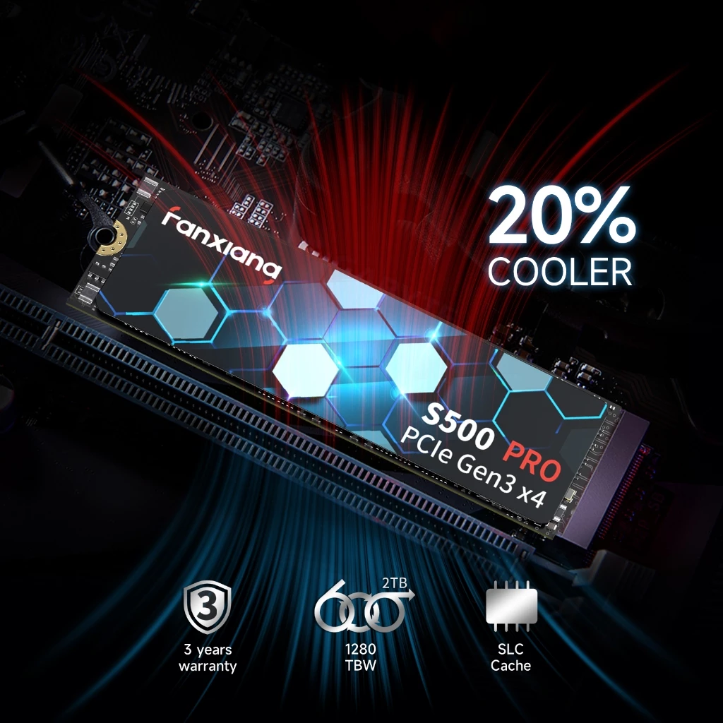 Fanxiang S500pro M.2 NVMe SSD 512gb 1TB PCIe 3.0 Ổ cứng thể rắn bên trong cho máy tính xách tay PC
