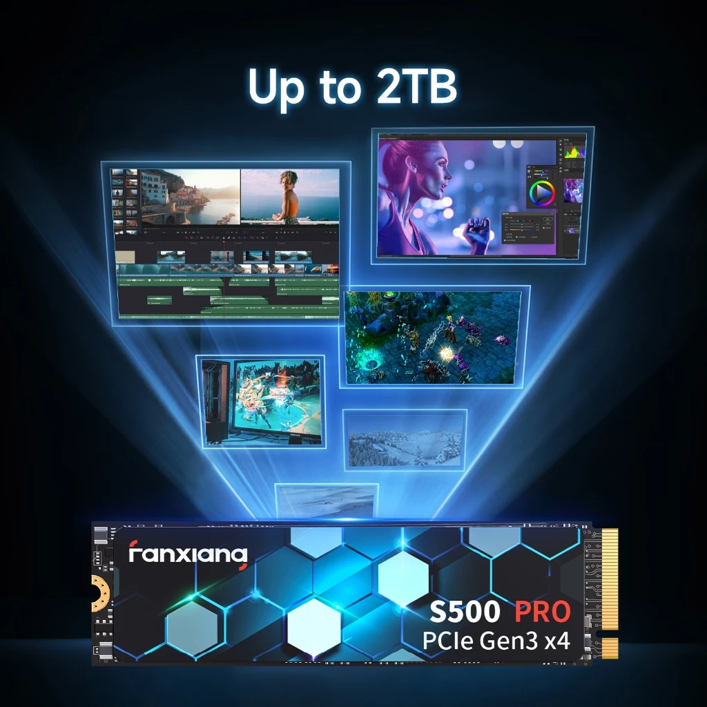 Fanxiang S500pro M.2 NVMe SSD 512gb 1TB PCIe 3.0 Ổ cứng thể rắn bên trong cho máy tính xách tay PC