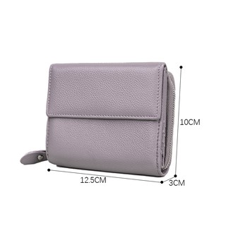 Mới Cao Cấp Lớp Đầu Tiên Ví Da Bò Nữ Thẻ Ngắn Đa Năng Da Thật Chính Hãng Ví Đựng Tiền Xu Quà Tặng Nữ + Hộp Quà Tặng