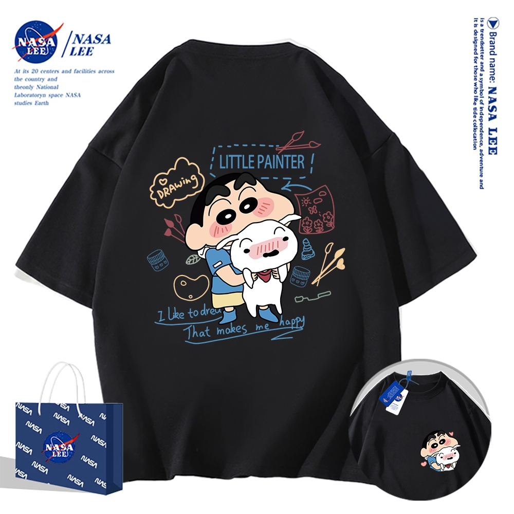 Nasa Khớp Ngắn Tay Nam Nữ Xu Hướng Thời Trang Mùa Hè 2024 Phong Cách Mới Rời Cặp Đôi Nửa Tay t