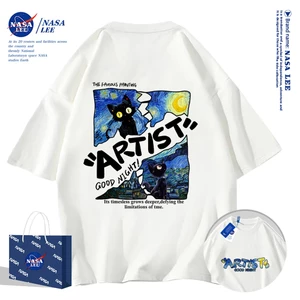 🔥Hàng có sẵn🔥Nasa Khớp Ngắn Tay Nam Nữ Xu Hướng Thời Trang Mùa Hè 2026 Phong Cách Mới Rời Cặp Đôi Nửa Tay