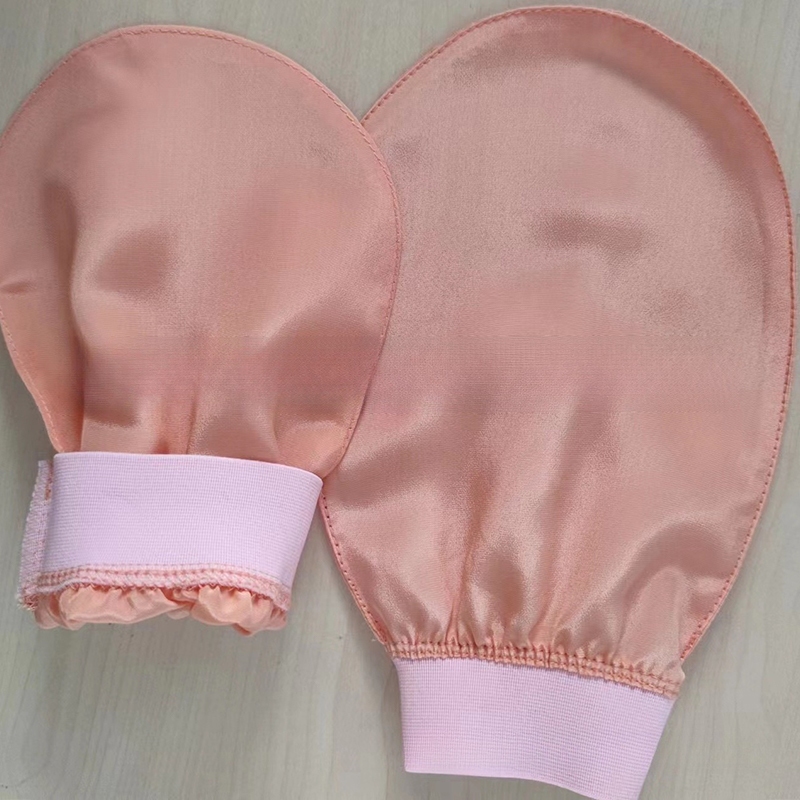Cyp Silk Tẩy Tế Bào Chết Khăn Mặt Làm Đẹp Mềm Mại Tẩy Tế Bào Chết Da Chà Lụa Tắm Mặt Găng Tay Vinh Quang