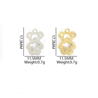 10 Chiếc Dễ Thương Nơ Rỗng Dây Buộc Gấu Nhỏ Quyến Rũ Với Kim Cương Giả Sáng Bóng & Ngọc Trai Hoạt Hình Hình Hình Động Vật Mặt Dây Hợp Kim Cho DIY Vòng Cổ Thời Trang Vòng Tay Bông Tai Móc Khóa Trang Trí Điện Thoại