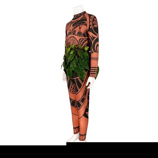 Nam Cao Cấp Maui Cosplay Người Lớn Disney Moana Đại Dương Hóa Trang Halloween Lạ Mắt