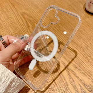 Ốp Lưng Cứng Acrylic Trong Suốt Từ Tính Mạnh Ốp Lưng Điện Thoại IPhone 16 Pro Max 15 14 13 12 11 Pro Max 11 12 Mini