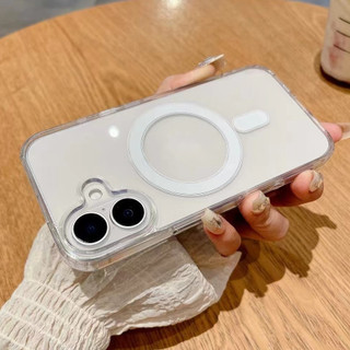 Ốp Lưng Cứng Acrylic Trong Suốt Từ Tính Mạnh Ốp Lưng Điện Thoại IPhone 16 Pro Max 15 14 13 12 11 Pro Max 11 12 Mini