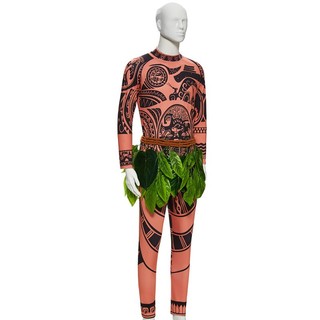 Nam Cao Cấp Maui Cosplay Người Lớn Disney Moana Đại Dương Hóa Trang Halloween Lạ Mắt