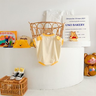 Bộ áo liền quần bé trai Sơ sinh tay ngắn họa tiết Cotton phong cách mùa hè 0-24