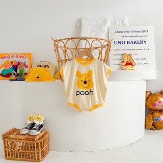 Bộ áo liền quần bé trai Sơ sinh tay ngắn họa tiết Cotton phong cách mùa hè 0-24