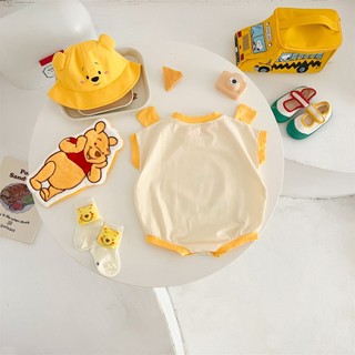 Bộ áo liền quần bé trai Sơ sinh tay ngắn họa tiết Cotton phong cách mùa hè 0-24