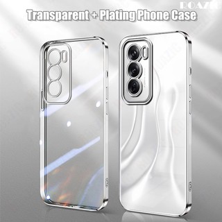 Dành Cho OPPO Reno 12 5G Ốp Điện Thoại Sang Trọng Mạ Cạnh Trong Suốt Vỏ Silicon Mềm Chống Sốc Trong Suốt SSY01